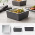 Thumbnail image #3 for American Metalcraft Unity Collection 16 oz Square Melamine Bowl, Graphite