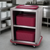 Thumbnail image #3 for Carter-Hoffmann 2-Stack Enclosed Mobile Tray Dispenser for 15 x 20 Trays, Stainless Steel