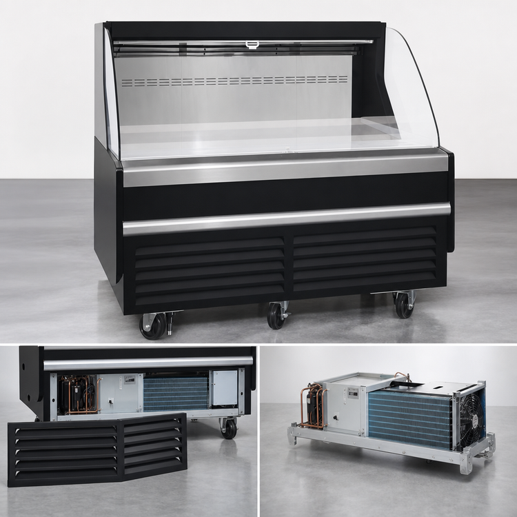 Product image #3 for Everest Refrigeration 60-Inch Horizontal Open Air Merchandiser, 35-Inch Deep, 9.3 Cu. Ft., Self-Contained Bottom Mount