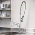 Thumbnail image #3 for T&S Brass UltraRinse Single-Hole Deck Mount Mixing Faucet with 12-Inch Swing Nozzle and Pre-Rinse Sprayer