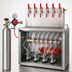 Thumbnail image #3 for 6-Faucet Nitro Beer Dispensing Kit with CO2 Regulator, Manifold, Lines, and Sankey Taps