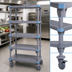Thumbnail image #3 for Quantum Millenia Mobile Polymer Shelving Starter Unit, 54W x 18D x 86H, 5 Shelves, Gray