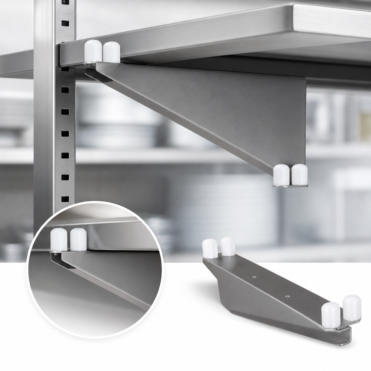 Product image #3 for Eagle Group Heavy-Duty 24-Inch Double Knob C Shelf Bracket for Cantilevered Shelving