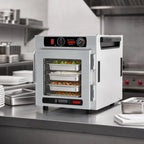 Thumbnail image #4 for Metro HotBlox™ HBCN4-AC-CT Narrow 4-Pan Insulated Holding Cabinet, Countertop/Stacking, Clear Door, Analog Thermostatic Controls