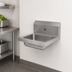 Thumbnail image #3 for Advance Tabco Special Value Wall-Mounted Hand Sink, 14 x 10 x 5-Inch Bowl, 304 Stainless Steel, Single Faucet Hole