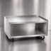 Thumbnail image #3 for La Rosa 38 Inch x 24 Inch Mobile Open Cabinet Base Equipment Stand, 304 Stainless Steel