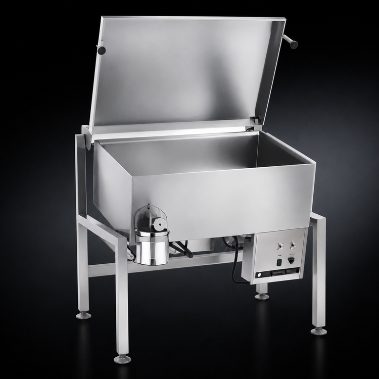 Product image #3 for Legion Combi-Pan CSG28-11 33.5-Gallon Gas-Fired Insulated Tilting Skillet, Open Frame Floor Model