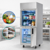 Thumbnail image #3 for Everest ES Series One-Section Dual Temperature Reach-In Refrigerator/Freezer Combo with Glass and Solid Half Doors