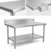 Thumbnail image #3 for John Boos Stallion 72-Inch x 24-Inch 16-Gauge Stainless Steel Top Work Table with 5-Inch Backsplash and Undershelf