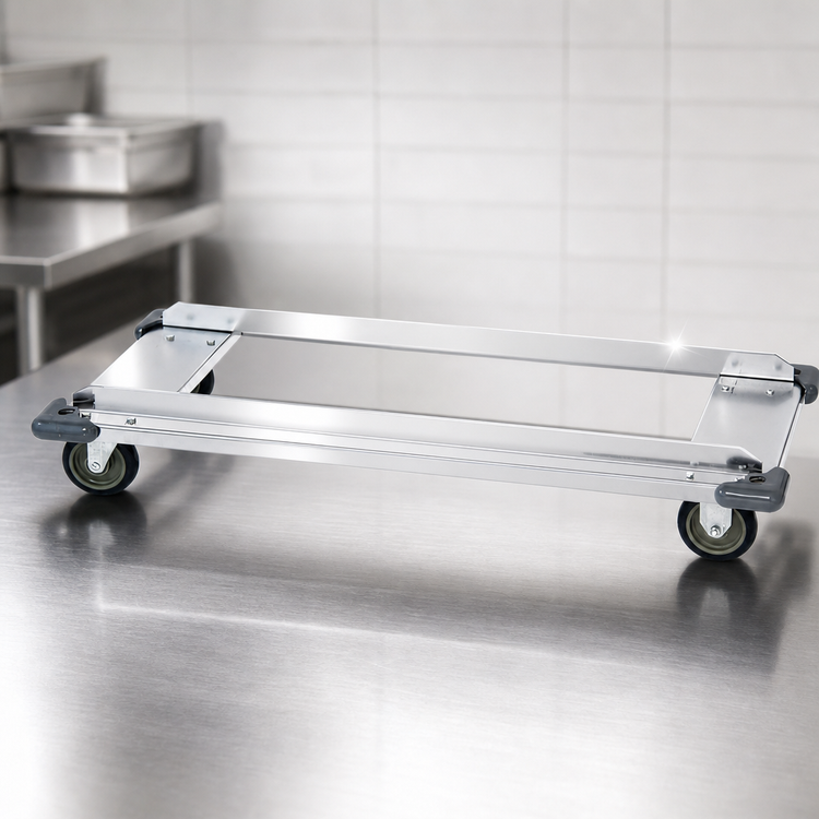 Product image #3 for Quantum 48 Inch x 24 Inch Chrome-Plated Dolly Frame Without Casters
