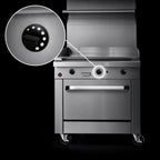 Thumbnail image #3 for Southbend (Middleby) Platinum P36C-TTT 36-Inch Gas Sectional Range with Thermostatic Griddle, 1-Inch Plate, Stainless Steel & Cabinet Base