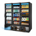Thumbnail image #3 for True Three-Section Full-Length Glass Door Refrigerated Merchandiser with 12 Shelves, Black Exterior
