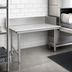 Thumbnail image #3 for John Boos JDTC Pro-Bowl 48-Inch Clean Straight Stainless Steel Dish Table with 10-Inch Backsplash, Right-to-Left Operation