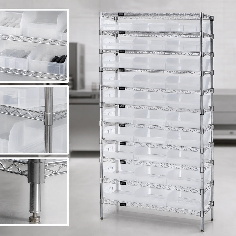 12 Wire Shelves Included