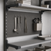 Thumbnail image #3 for Cambro Camshelving Elevation Series Wall-Mounted Pegboard, 18 x 48 Inches, Black