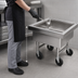 Thumbnail image #3 for Advance Tabco Special Value Series Portable Stainless Steel Utensil Cleaner and Soak Sink with Casters