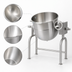 Thumbnail image #3 for Legion 50-Gallon Direct Steam Tilting Kettle, 2/3 Jacketed, 304 Stainless Steel
