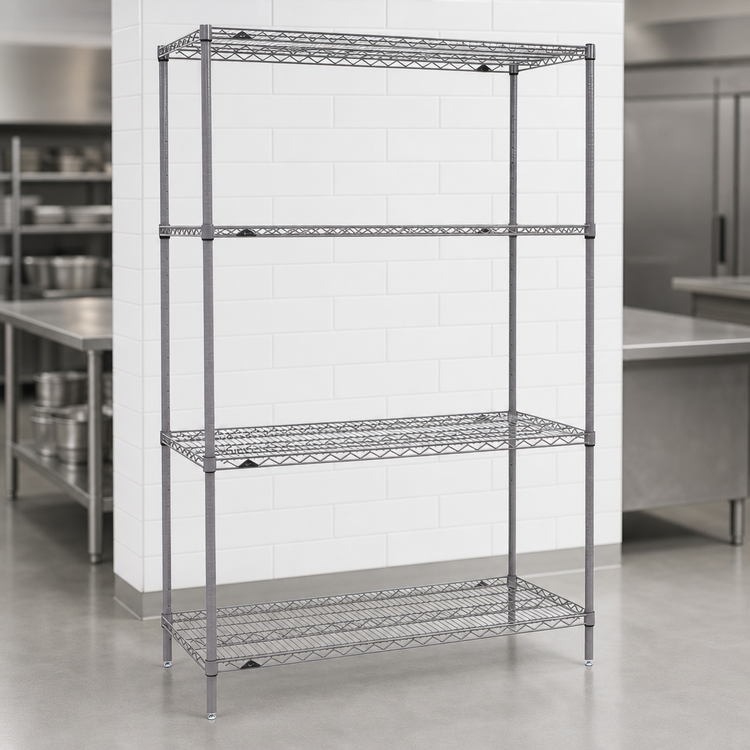 Product image #3 for Super Erecta 30"W x 18"D x 74"H Wire Shelving Starter Unit with 4 Shelves