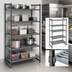 Thumbnail image #3 for Cambro Camshelving Basics Plus 5-Tier Stationary Starter Shelving Unit, 21 x 42 x 72 Inches, Brushed Graphite