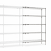 Thumbnail image #3 for Super Erecta Chrome Plated Add-On Wire Shelving Unit, 24 x 24 x 74 Inches, 5 Shelves
