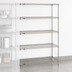 Thumbnail image #3 for Metro Super Erecta Add-On Wire Shelving Unit, 42W x 24D x 74H, 5 Shelves, Brite Finish