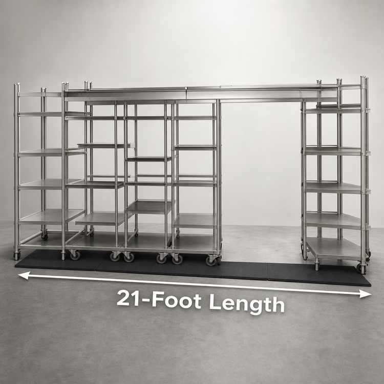 Product image #3 for Metro TOP-TRACK 21-Foot High-Density Floor Pad Protectors, Pair