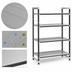 Thumbnail image #3 for Cambro Camshelving Elements XTRA 4-Tier Solid Stationary Starter Unit, 24 x 24 x 64 Inches, Speckled Gray