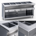 Thumbnail image #3 for Thurmaduke G-5-DLPG 5-Well Deluxe Propane Gas Hot Food Steam Table with Painted Steel Body