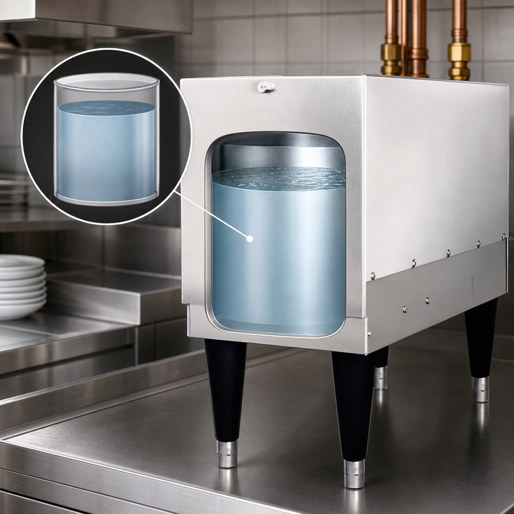 Product image #3 for Hubbell Water Heaters J66 Electric 6 kW 6-Gallon Stainless Steel Storage Booster Heater