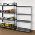 Thumbnail image #3 for Cambro Camshelving Basics Plus 4-Tier Add-On Polymer Shelving Unit, 30 x 18 x 64 Inches, Vented, Brushed Graphite