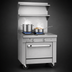 Thumbnail image #3 for Southbend Platinum 36-Inch Heavy Duty Gas Range with 2 Open Burners, 2 Hot Tops, and Cabinet Base