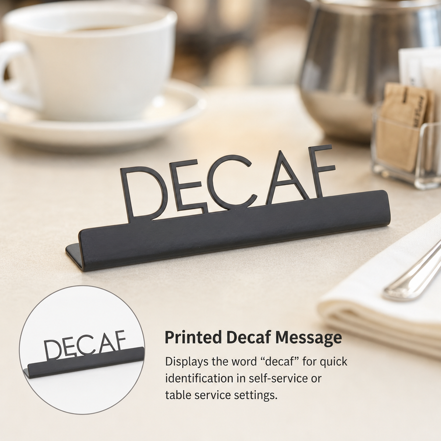 Printed Decaf Message