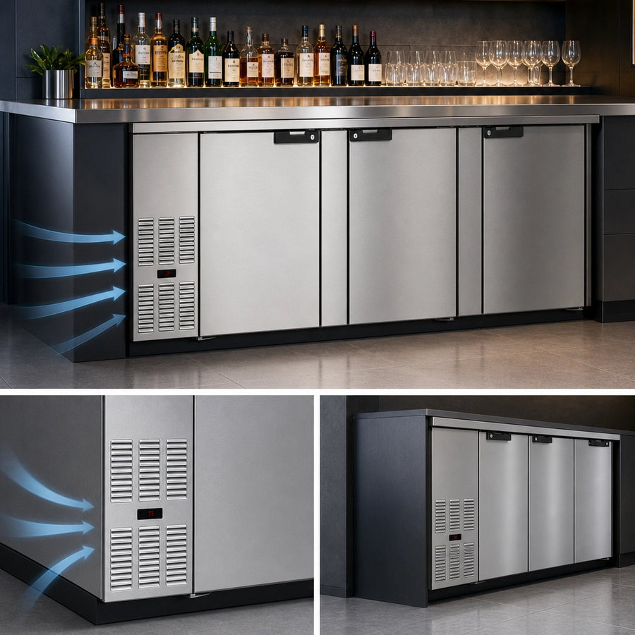 Side-Mount, Front-Breathing Refrigeration