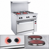 Thumbnail image #4 for Vulcan 36-Inch Electric Restaurant Range with 2 French Plates, 2 Hot Tops and Standard Oversized Oven, 240V