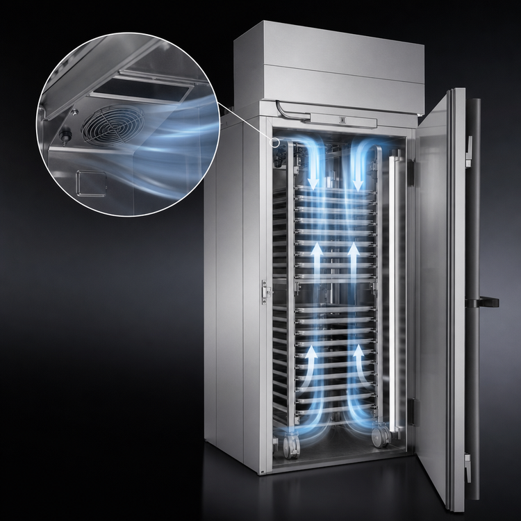 Product image #3 for Baxter RPW1S Single Wide Roll-In Retarder/Proofer Cabinet, 60.5-Inch Depth, Floor Model