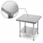 Thumbnail image #3 for Advance Tabco MT-GL-363 36" x 36" x 24" Stainless Steel Equipment Stand with Galvanized Adjustable Undershelf