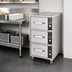 Thumbnail image #3 for Hatco HDW-3N Narrow Freestanding Three-Drawer Stainless Steel Drawer Warmer