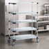 Thumbnail image #3 for Quantum 36-Inch W x 18-Inch D x 80-Inch H Mobile Shelving Cart with 5 Solid Galvanized Steel Shelves