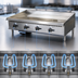 Thumbnail image #3 for IKON Cooking 48-Inch Countertop Natural Gas Griddle with 3/4-Inch Polished Steel Plate