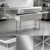 Thumbnail image #3 for BlendPort BPFC Series Freestanding 3-Compartment Stainless Steel Sink with 2 Drainboards, 15-Inch x 15-Inch Bowls