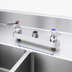 Thumbnail image #3 for T&S Brass B-1120-CR-LN 8-Inch Center Deck Mount Workboard Faucet, Less Nozzle