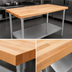 Thumbnail image #3 for John Boos HNS13 96-Inch x 30-Inch Northern Hard Rock Maple Wood Top Work Table with Adjustable Undershelf
