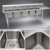 Thumbnail image #3 for Eagle Group 314 Series 4-Compartment Stainless Steel Sink with 18-Inch Right-Hand Drainboard