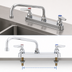 Thumbnail image #3 for T&S Brass B-1121 8-Inch Center Deck-Mount Workboard Faucet with 8-Inch Swing Nozzle