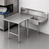 Thumbnail image #3 for John Boos Pro-Bowl L-Shaped Soiled Landing Dishtable with 20