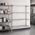 Thumbnail image #3 for EAGLEbrite 4-Tier Add-On Wire Shelving Unit with QuadTruss Design, 24W x 21D x 74H, Zinc Finish