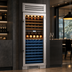 Thumbnail image #4 for True Residential Dual-Temperature One-Section Commercial Wine Cooler, 150-Bottle, Stainless Steel, Left-Hinged Glass Door