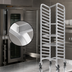 Thumbnail image #3 for Channel Manufacturing Extra Heavy-Duty Nesting End-Load Aluminum Bun Pan Rack with 5-Inch Casters, 9-Pan Capacity, 21 x 26 x 36 Inches