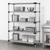 Thumbnail image #3 for Quantum 4-Shelf Solid Stainless Steel Shelving Starter Kit, 72-Inch W x 24-Inch D x 86-Inch H