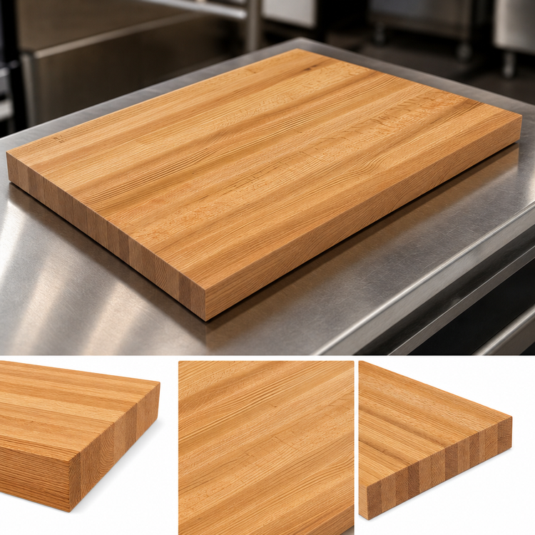 Product image #3 for Appalachian Red Oak Edge Grain Kitchen Countertop, 18 x 25 x 1-1/2 Inch Thick